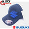 SUZUKI FLEXFIT HAT/CAP L-XL SUZUKI "S" FADE BLACK BLUE RMZ GSXR DRZ NEW